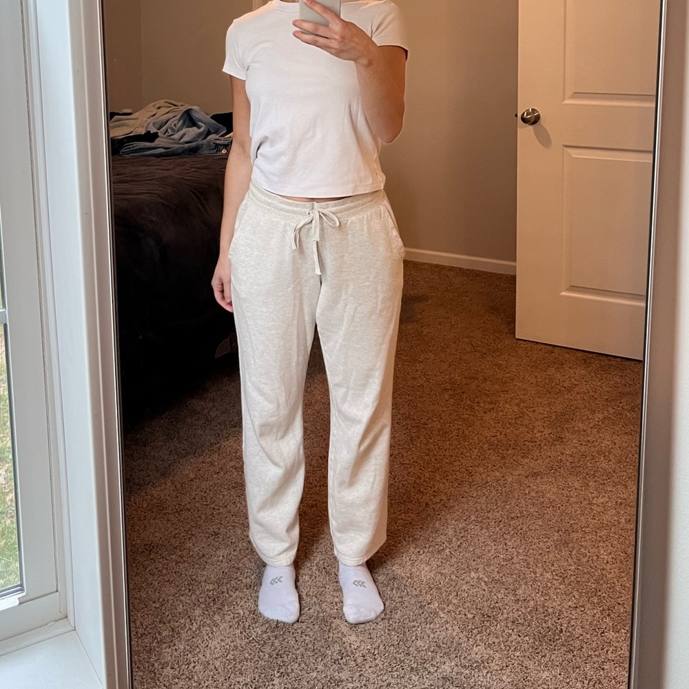 Beige Sweatpants